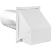 Imperial R2 Series Exhaust and Intake Hood, 6 in Duct, Steel Hood, White Hood VT0503